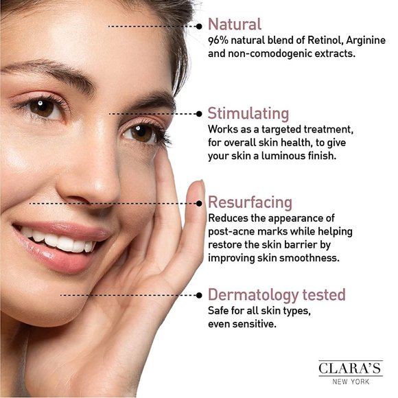 CLARA'S NEW YORK Stimulating Retinol Facial Serum 30ml - Picture 2 of 6